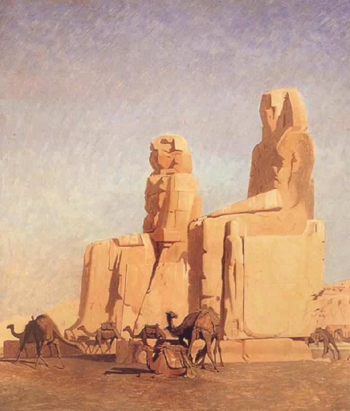 Jean Leon Gerome The Colossi of Thebes Memnon and Sesostris Sweden oil painting art